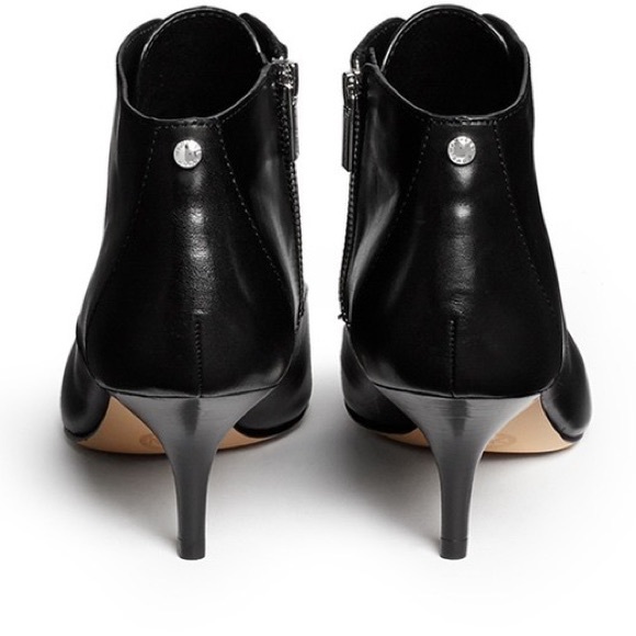 Michael Kors Talulah booties size 7 leather low heel - Picture 8 of 10